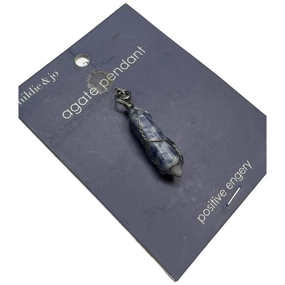 Agate Pendant - New & Unused, Natural Stone Necklace - Picture 5 of 8